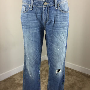 New Paige Jimmy jimmy Crop jean Ankle Distress 28